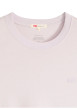 Thumbnail T-shirt en coton lavande à coupe droite pourvu d'un col rond côtelé - Image 2
