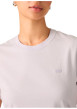 Thumbnail T-shirt en coton lavande à coupe droite pourvu d'un col rond côtelé - Image 5