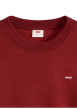Thumbnail Sweat bordeaux à coupe ajustée pourvu d'un large col rond côtelé - Image 2