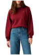 Thumbnail Sweat bordeaux à coupe ajustée pourvu d'un large col rond côtelé - Image 6