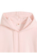 Thumbnail Sweat rose à coupe droite pourvu d'un col à capuche avec cordon de serrage - Image 2