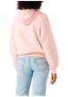 Thumbnail Sweat rose à coupe droite pourvu d'un col à capuche avec cordon de serrage - Image 4