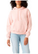 Thumbnail Sweat rose à coupe droite pourvu d'un col à capuche avec cordon de serrage - Image 6
