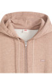 Thumbnail Sweat taupe à coupe droite pourvu d'un col à capuche avec cordon de serrage - Image 2
