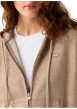 Thumbnail Sweat taupe à coupe droite pourvu d'un col à capuche avec cordon de serrage - Image 5