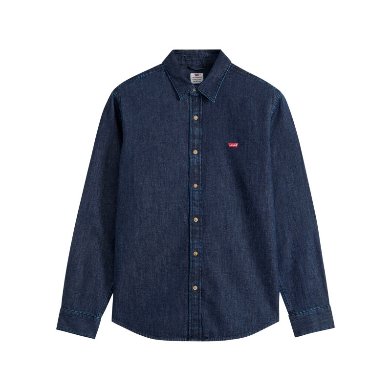 Levi's® - Chemise En Coton Indigo à Coupe Droite Pourvue D'un Col à Revers - Bleu Foncé Levi's® - Chemise En Coton Indigo à Coupe Droite Pourvue D'un Col à Revers - Bleu Foncé