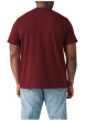 Thumbnail T-shirt en coton bordeaux à coupe droite pourvu d'un col rond - Image 4