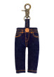 Thumbnail Porte-clés en coton indigo pourvu d'un design en forme de jean