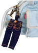 Thumbnail Porte-clés en coton indigo pourvu d'un design en forme de jean - Image 3