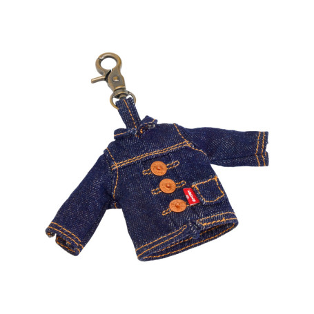 Porte-clés en coton indigo pourvu d'un design...