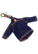 Thumbnail Porte-clés en coton indigo pourvu d'un design en forme de veste - Image 2