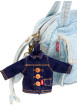 Thumbnail Porte-clés en coton indigo pourvu d'un design en forme de veste - Image 3