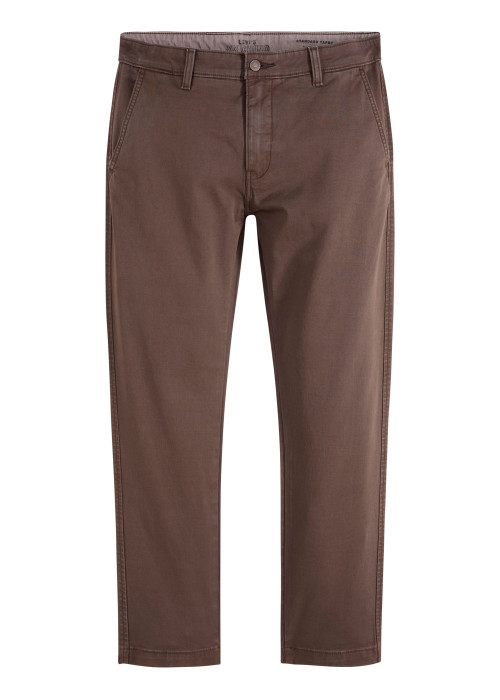 Pantalon Chino XX Standard Taper en coton marron à coupe droite