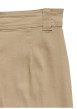 Thumbnail Jean en coton beige uni avec une coupe flare muni d'un zip et d'un bouton - Image 2