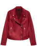 Thumbnail Veste perfecto rouge unie pourvue d'une coupe droite et des manches longues