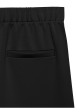 Thumbnail Pantalon chino noir uni avec une coupe large et une taille élastiquée - Image 2