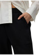 Thumbnail Pantalon chino noir uni avec une coupe large et une taille élastiquée - Image 6