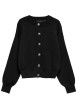 Thumbnail Gilet noir uni avec une coupe oversize et des manches longues