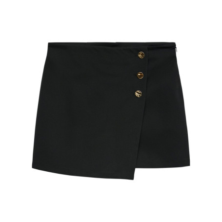Jupe-short classique noire unie pourvue d'une...