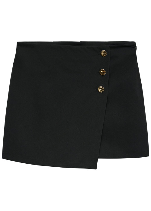 Jupe-short classique noire unie pourvue d'une...