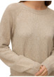 Thumbnail Pull beige uni doté d'une coupe ample et des manches longues - Image 5