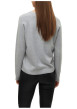 Thumbnail Pull gris clair uni pourvu d'une coupe large et des manches longues - Image 3