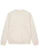 Thumbnail Sweat en coton écru uni avec une coupe droite et un col rond - Image 2