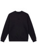 Thumbnail Sweat en coton noir uni avec une coupe droite et un col rond