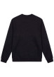 Thumbnail Sweat en coton noir uni avec une coupe droite et un col rond - Image 2