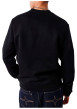 Thumbnail Sweat en coton noir uni avec une coupe droite et un col rond - Image 4