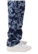 Thumbnail Jean bleu marine muni de motifs floraux avec une coupe large - Image 6
