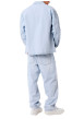 Thumbnail Jean en coton stone uni avec une coupe bootcut et une taille basse - Image 2