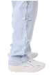 Thumbnail Jean en coton stone uni avec une coupe bootcut et une taille basse - Image 3