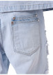 Thumbnail Jean en coton stone uni avec une coupe bootcut et une taille basse - Image 4