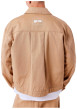 Thumbnail Veste en coton moutarde unie à coupe droite avec un col à revers - Image 3
