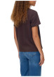 Thumbnail T-shirt en coton biologique chocolat uni pourvu d'une coupe droite - Image 3