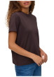 Thumbnail T-shirt en coton biologique chocolat uni pourvu d'une coupe droite - Image 4
