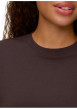 Thumbnail T-shirt en coton biologique chocolat uni pourvu d'une coupe droite - Image 5