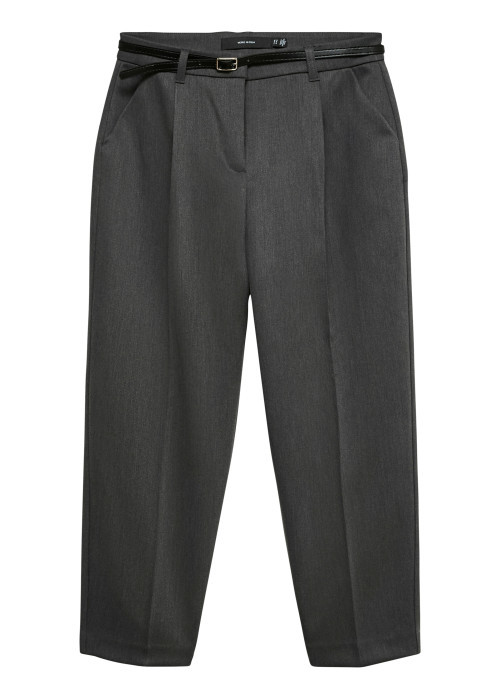 Pantalon chino anthracite uni avec une coupe...