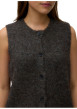 Thumbnail Gilet chocolat uni classique sans manche avec une coupe droite - Image 5