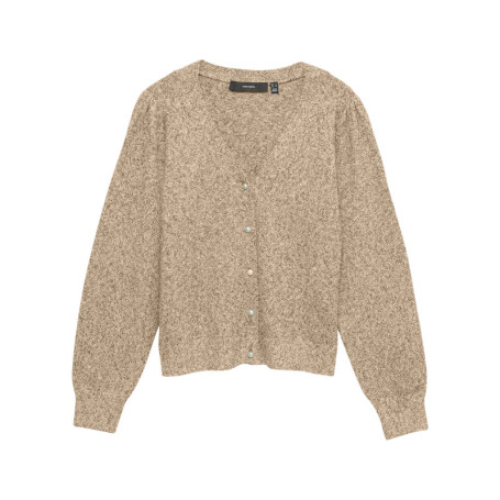 Gilet beige uni doté d'une coupe large avec des...