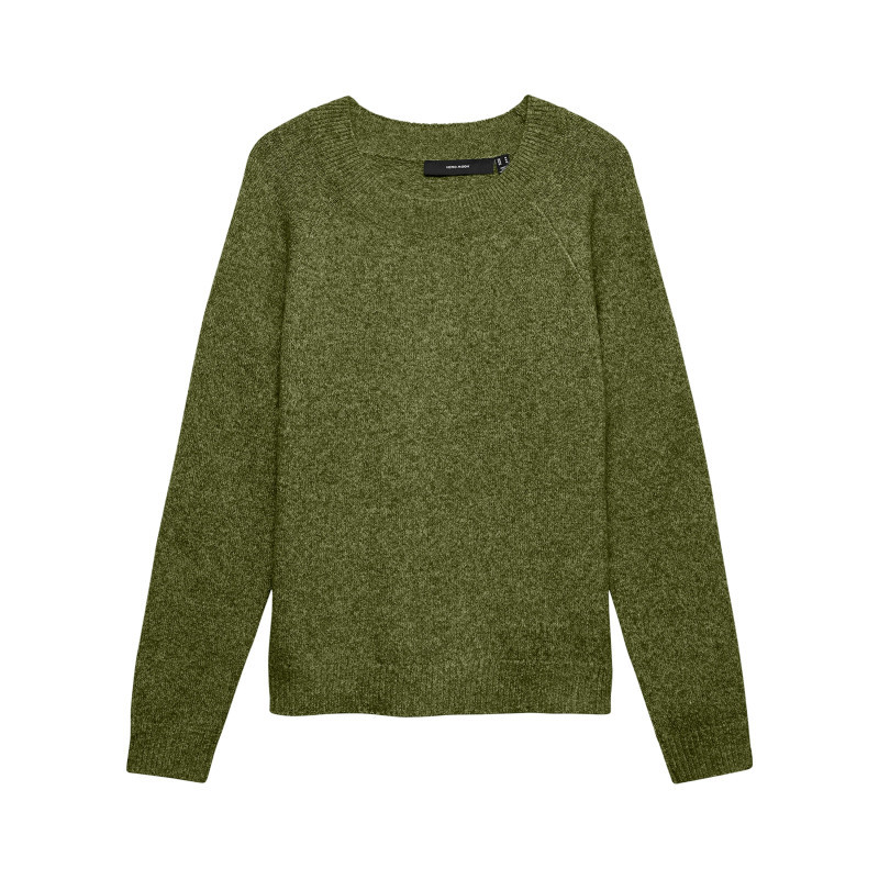Vero Moda - Pull Kaki Uni Pourvu D'une Coupe Droite Et De Manches Longues - Vert Vero Moda - Pull Kaki Uni Pourvu D'une Coupe Droite Et De Manches Longues - Vert