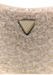 Thumbnail Sac à main écru uni muni d'une fermeture à zip et d'une anse ajustable - Image 4