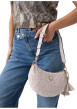 Thumbnail Sac à main écru uni muni d'une fermeture à zip et d'une anse ajustable - Image 6