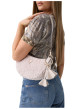 Thumbnail Sac à main écru uni muni d'une fermeture à zip et d'une anse ajustable - Image 7