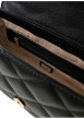 Thumbnail Sac à bandoulière noir uni muni d'une fermeture à rabat avec pression - Image 3