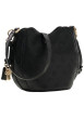 Thumbnail Sac à bandoulière noir à motif monogramme avec fermeture à pression - Image 2