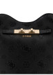 Thumbnail Sac à bandoulière noir à motif monogramme avec fermeture à pression - Image 5
