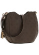 Thumbnail Sac à bandoulière taupe à motif monogramme avec une fermeture à zip - Image 2