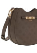 Thumbnail Sac à bandoulière taupe à motif monogramme avec une fermeture à zip - Image 5